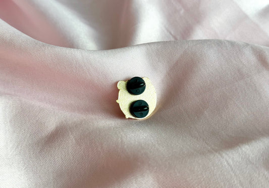Donut Bear Gold Enamel Pin