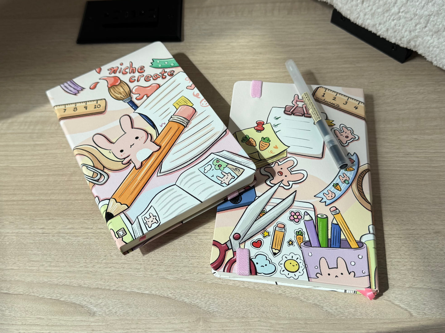 Bunny Stationery Notebooks/Sketchbooks | A5, A6 | Dotted Bullet Journal, Blank