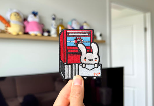Bunny Postal Iron-On Embroidered Patches