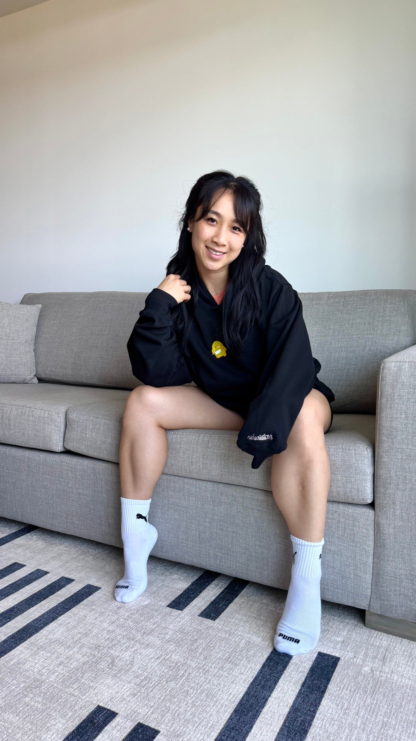 Stabby Duck Embroidered Hoodie