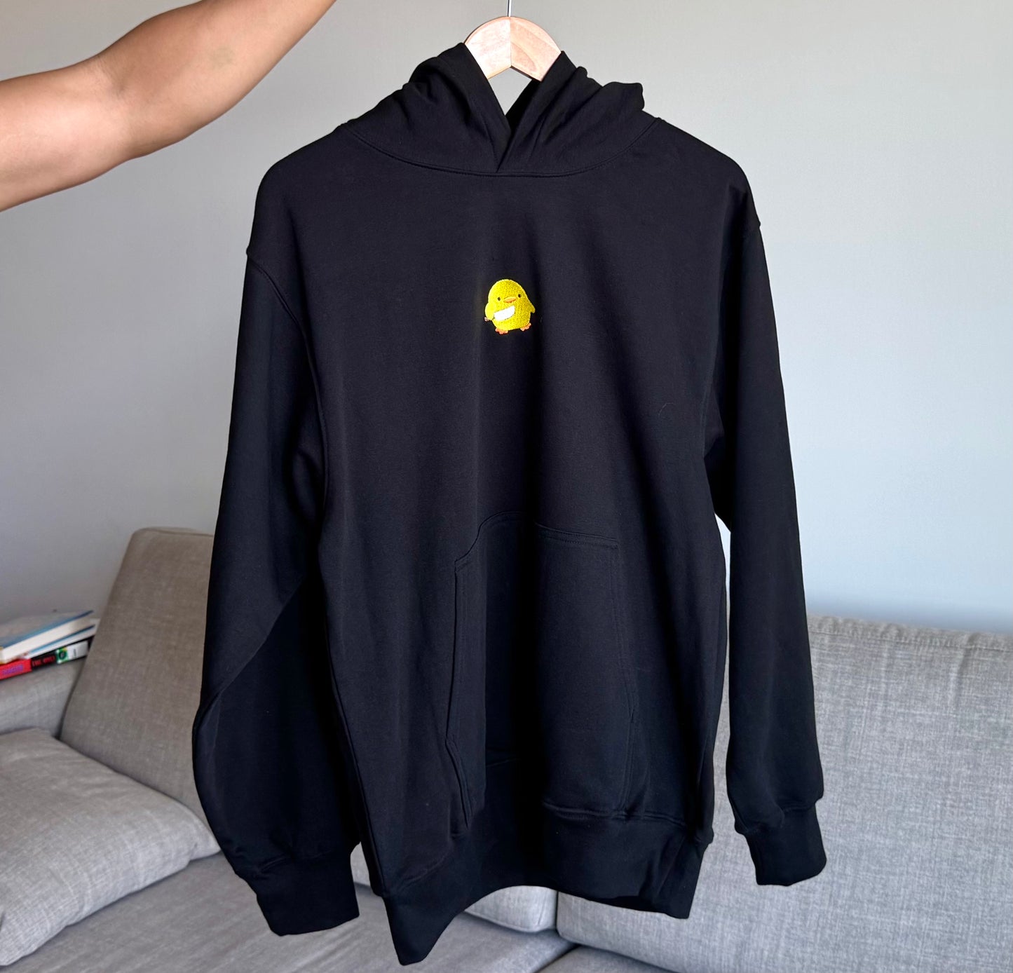 Stabby Duck Embroidered Hoodie