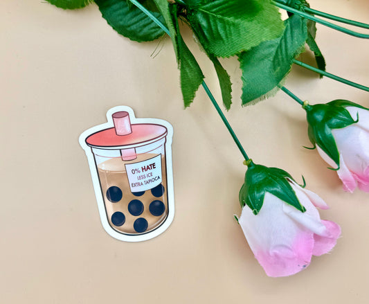 0% Hate BBT Vinyl Sticker & Keychain