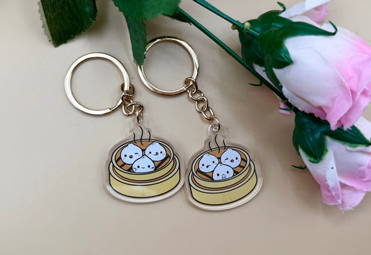 Dim Sum Dumplings Keychain