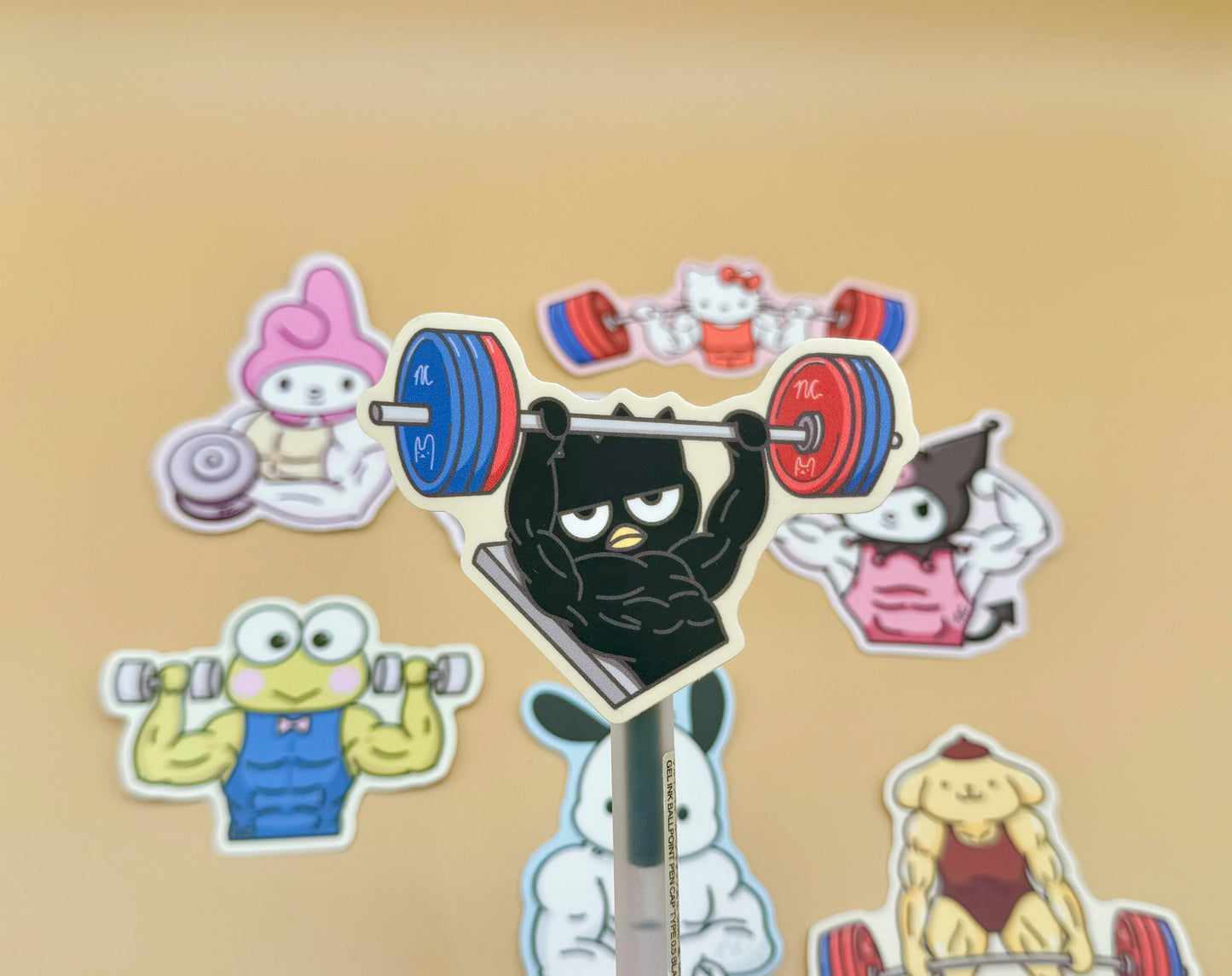 Hello Gym Vinyl Stickers (Inspired Art)