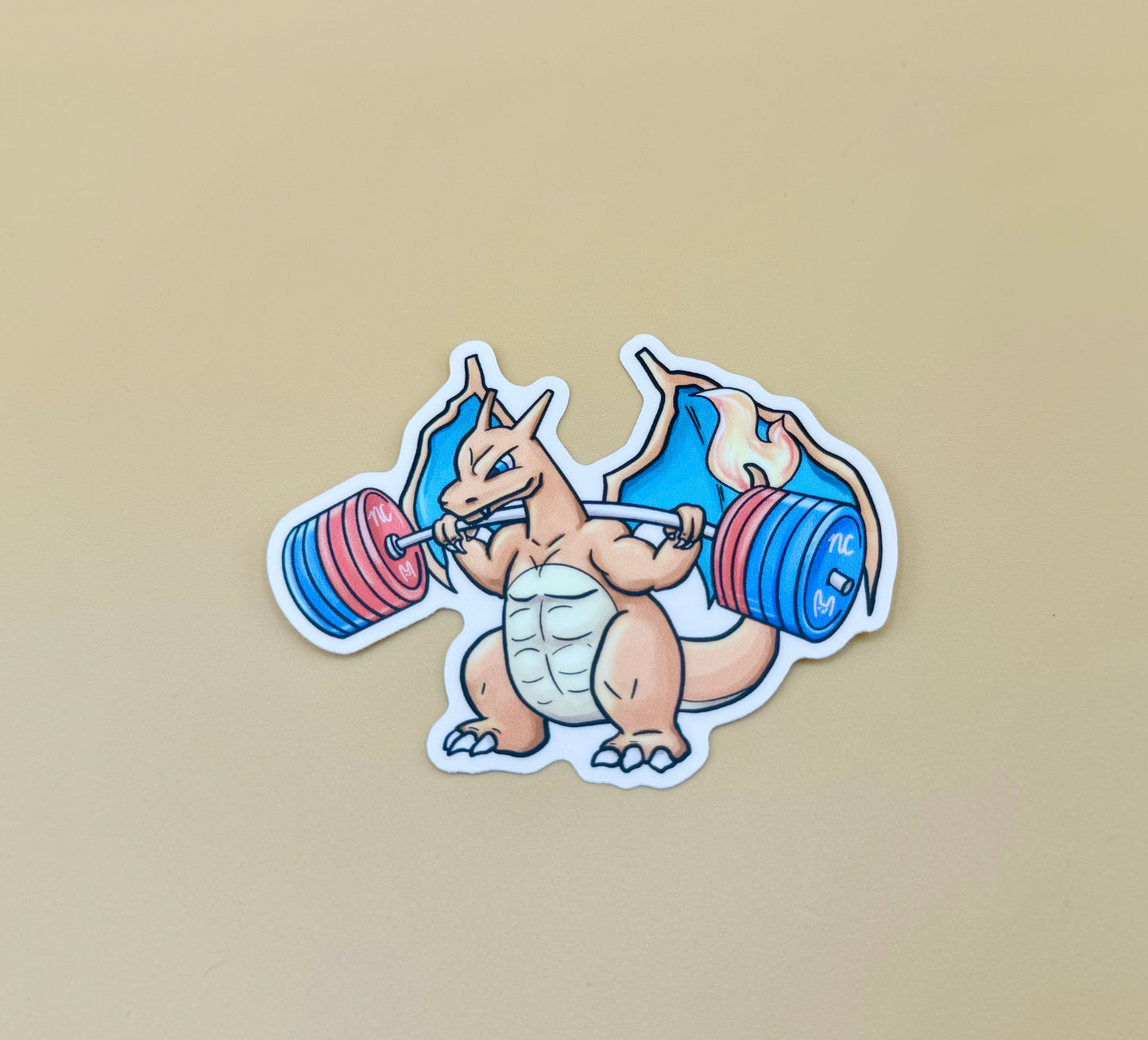 Fire Gym Vinyl Stickers & Keychains (Inspired Art)