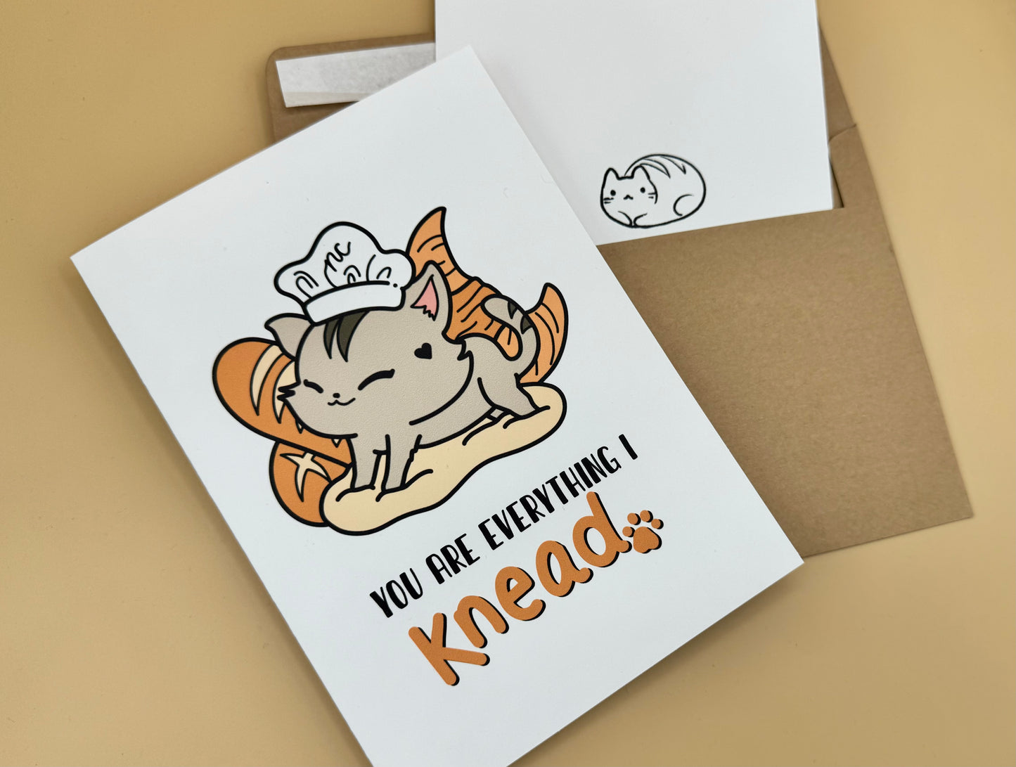 Cat You Are Everything I Knead Card | Customizable