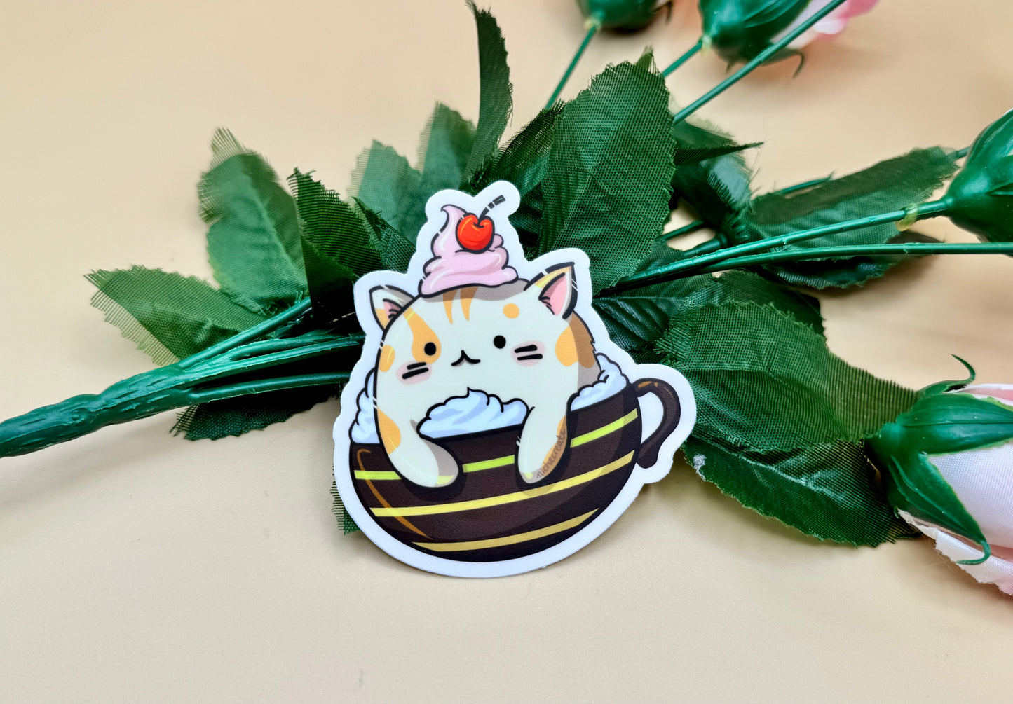 Cattuccino & Mochaccino Vinyl Stickers