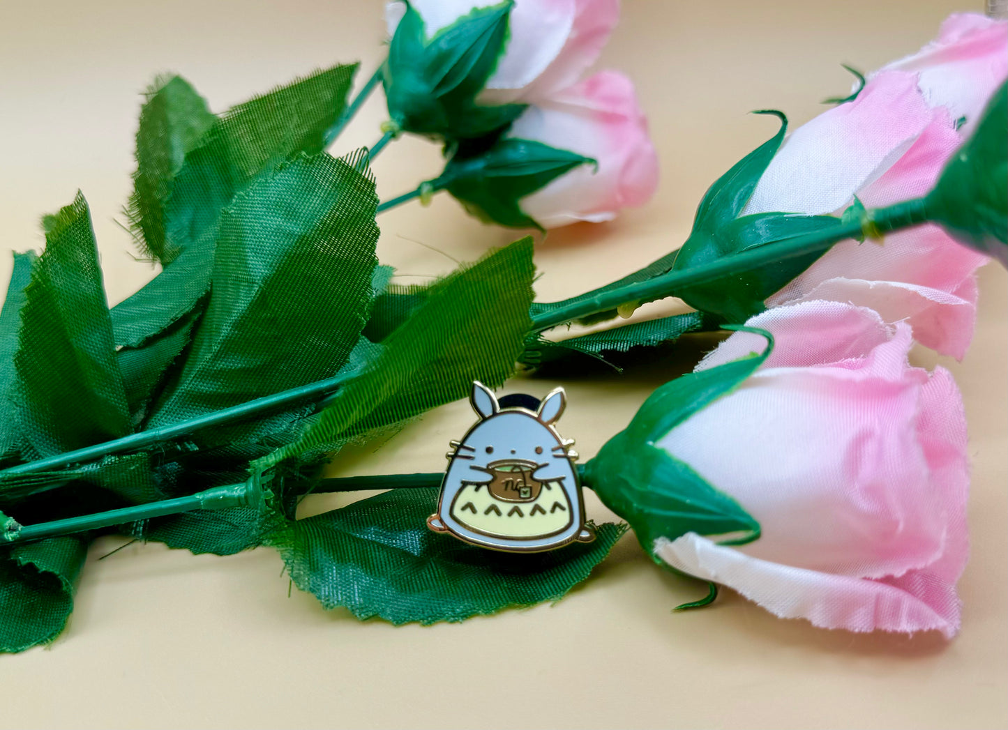 Spirit Café Coffee Gold Enamel Pins & Keychains (Inspired Art)