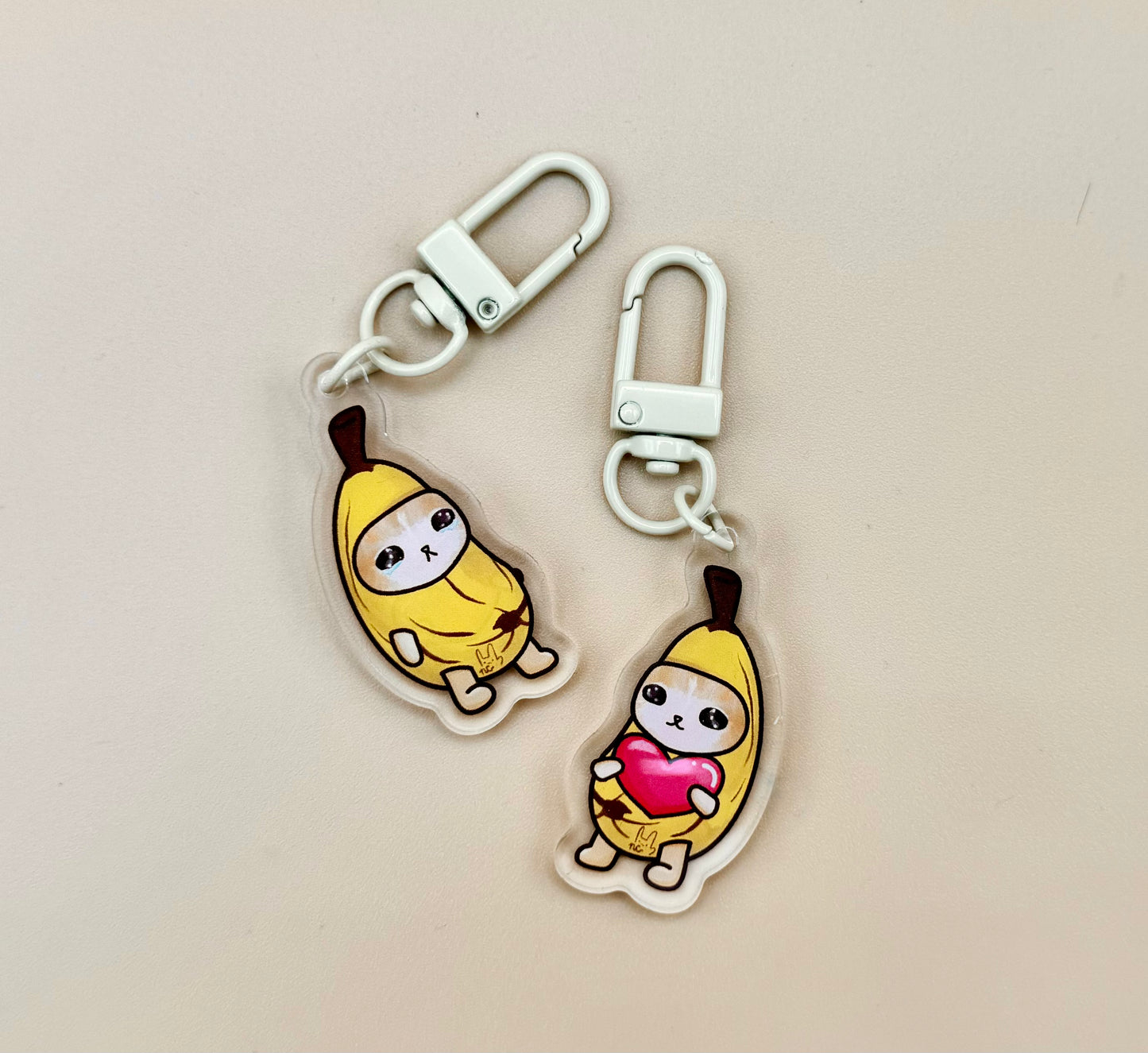 Banana Cat Keychain