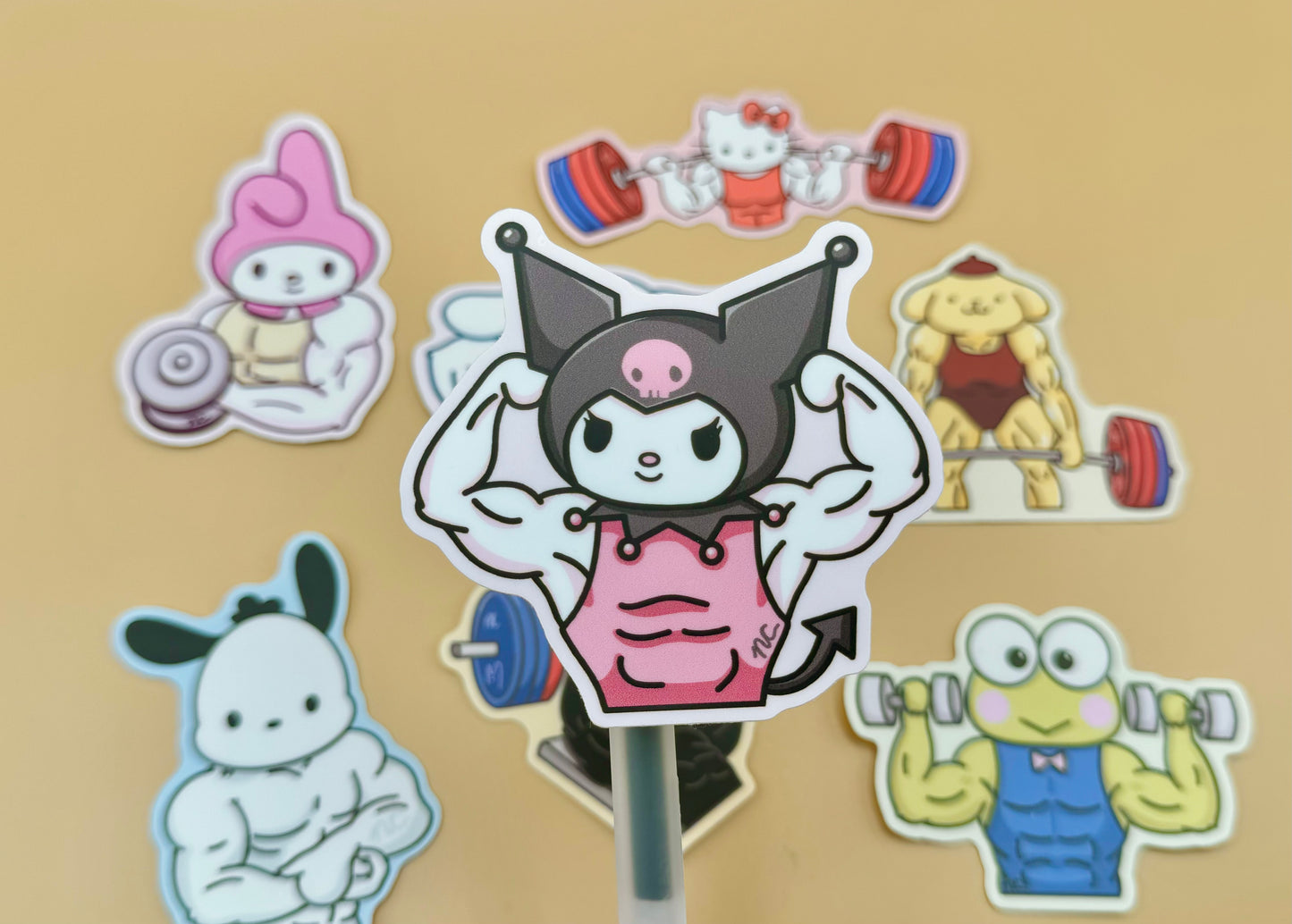 Hello Gym Vinyl Stickers (Inspired Art)