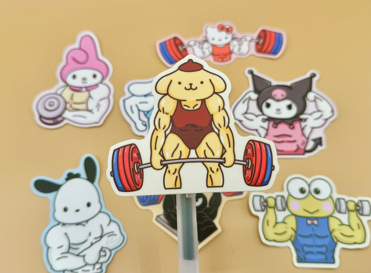 Hello Gym Vinyl Stickers (Inspired Art)