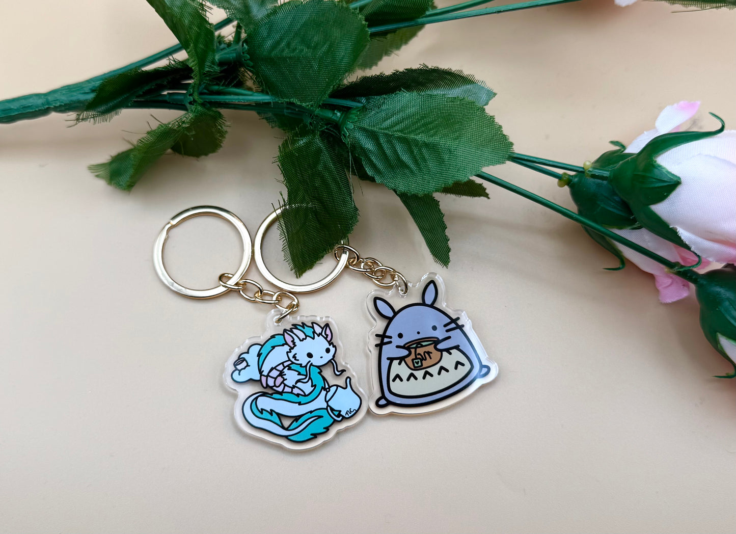 Spirit Café Coffee Gold Hard Enamel Pins & Keychains (Inspired Art)