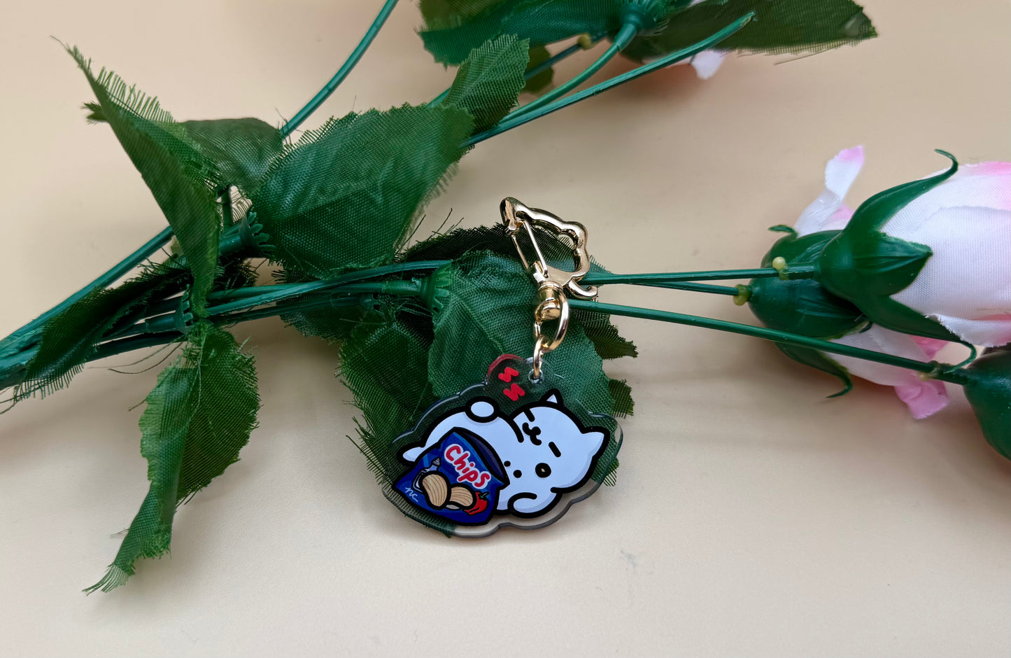 Tubbs Chips Keychain (Inspired Art)