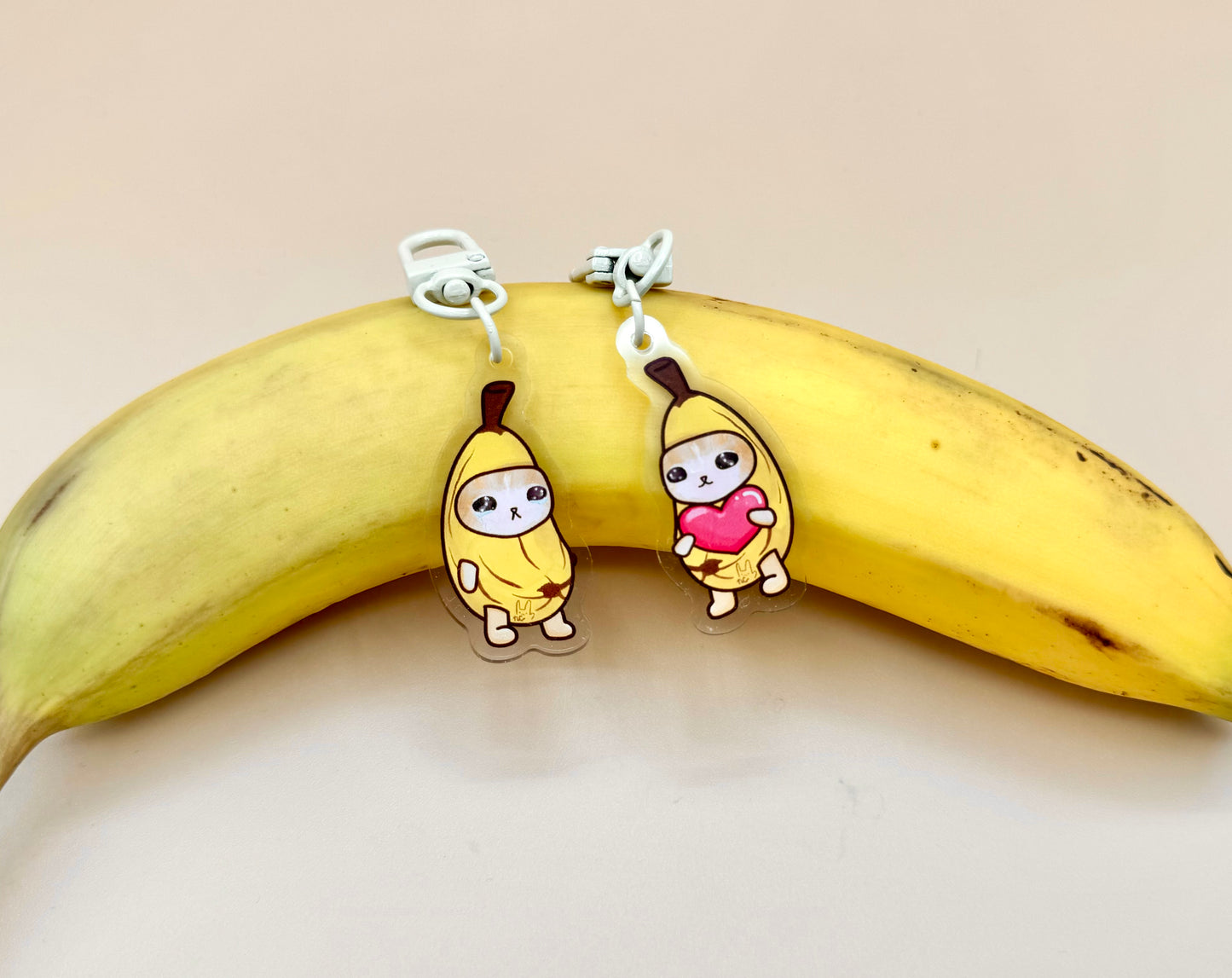 Banana Cat Keychain