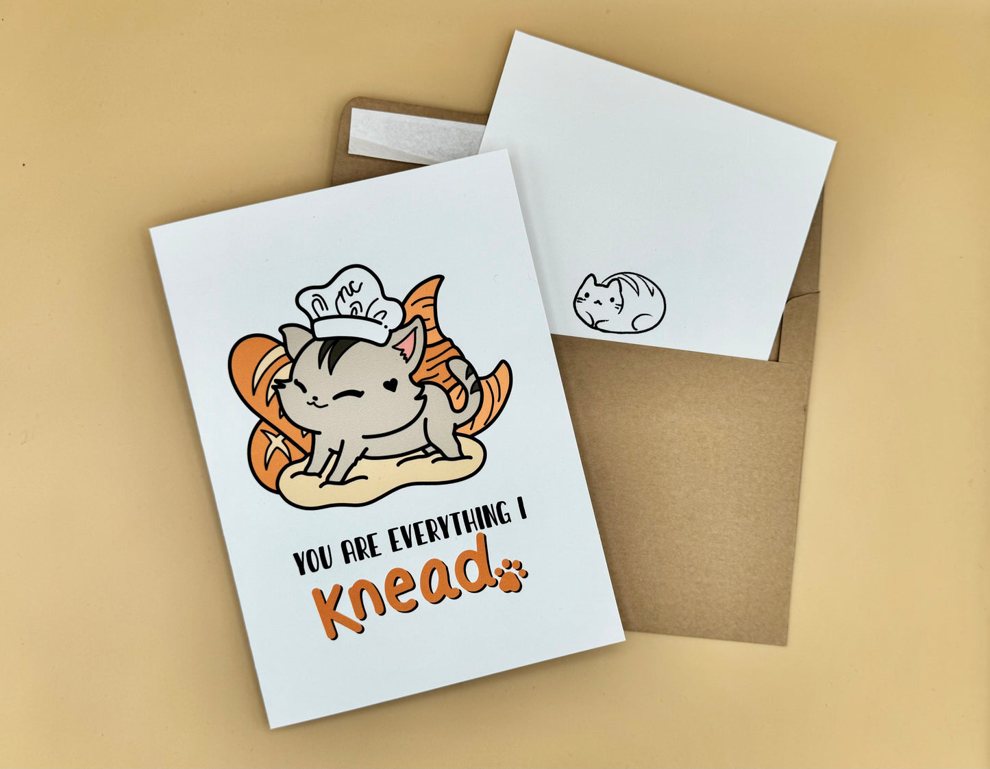 Cat You Are Everything I Knead Card | Customizable