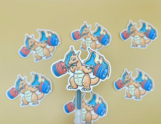 Fire Gym Vinyl Stickers & Keychains (Inspired Art)