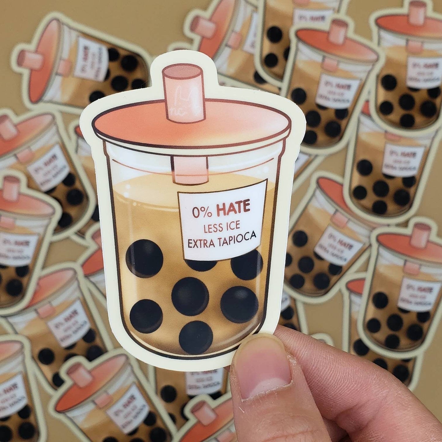 0% Hate BBT Vinyl Sticker & Keychain