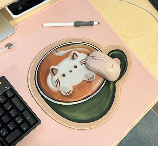 Cat Latte Mousepad