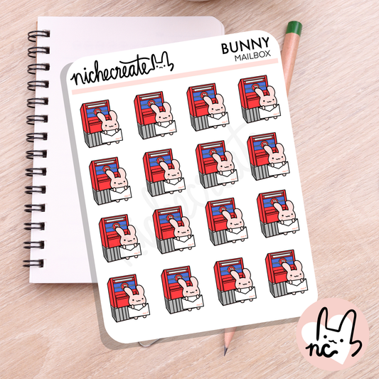 Bunny Mailbox Sticker Sheet