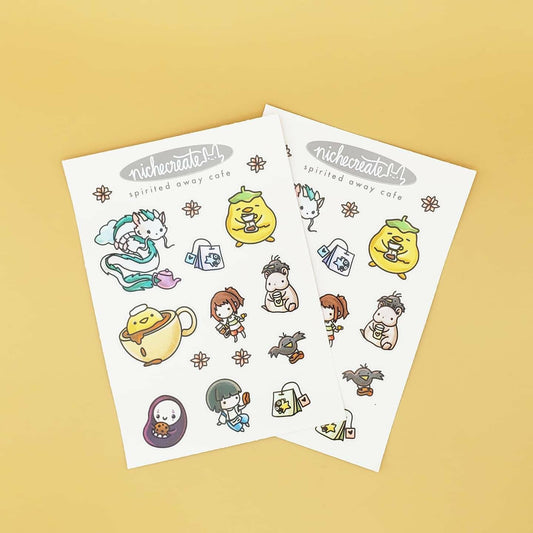 Spirit Cafe 2 Vinyl Sticker Sheet (Inspired Art)