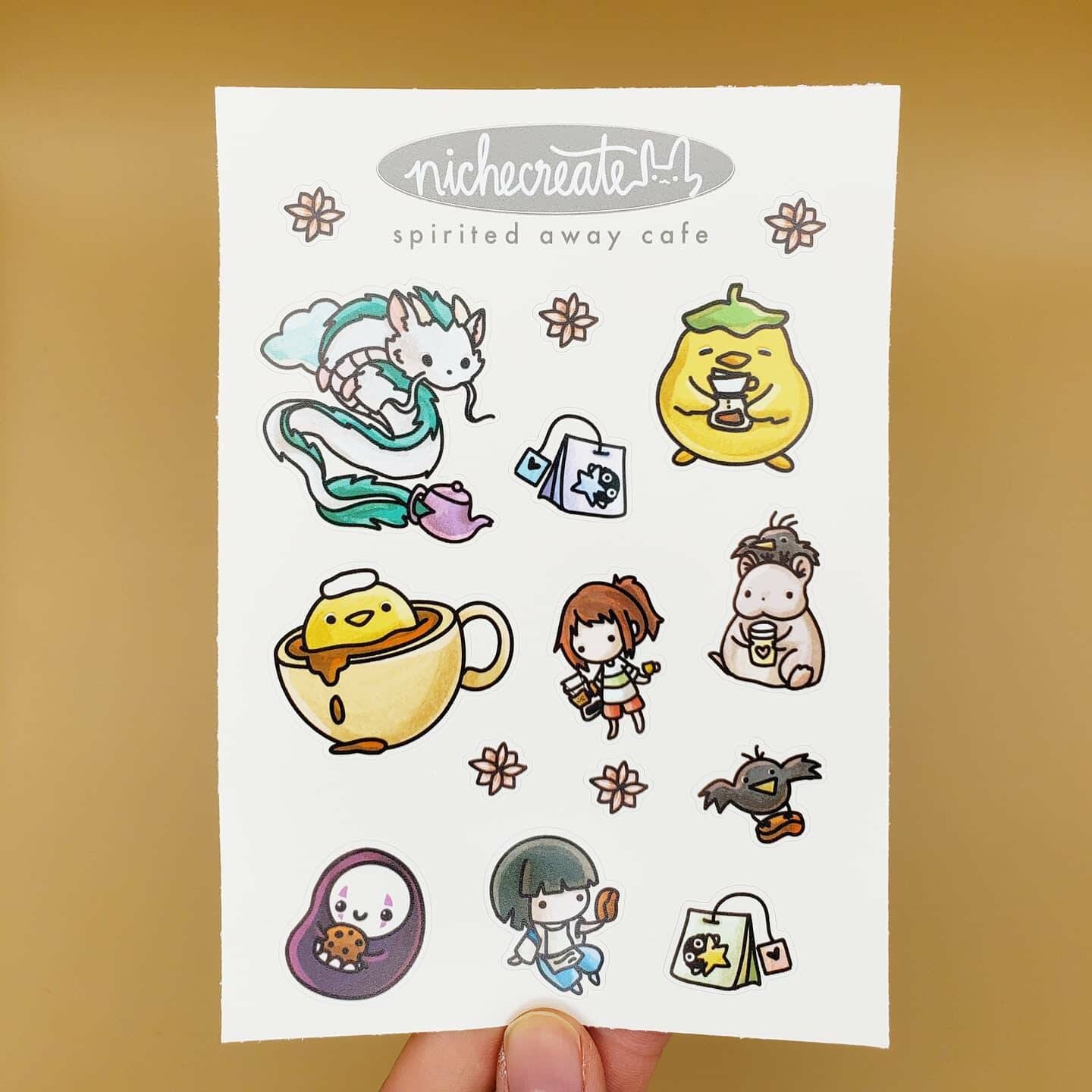 Spirit Cafe 2 Vinyl Sticker Sheet (Inspired Art)