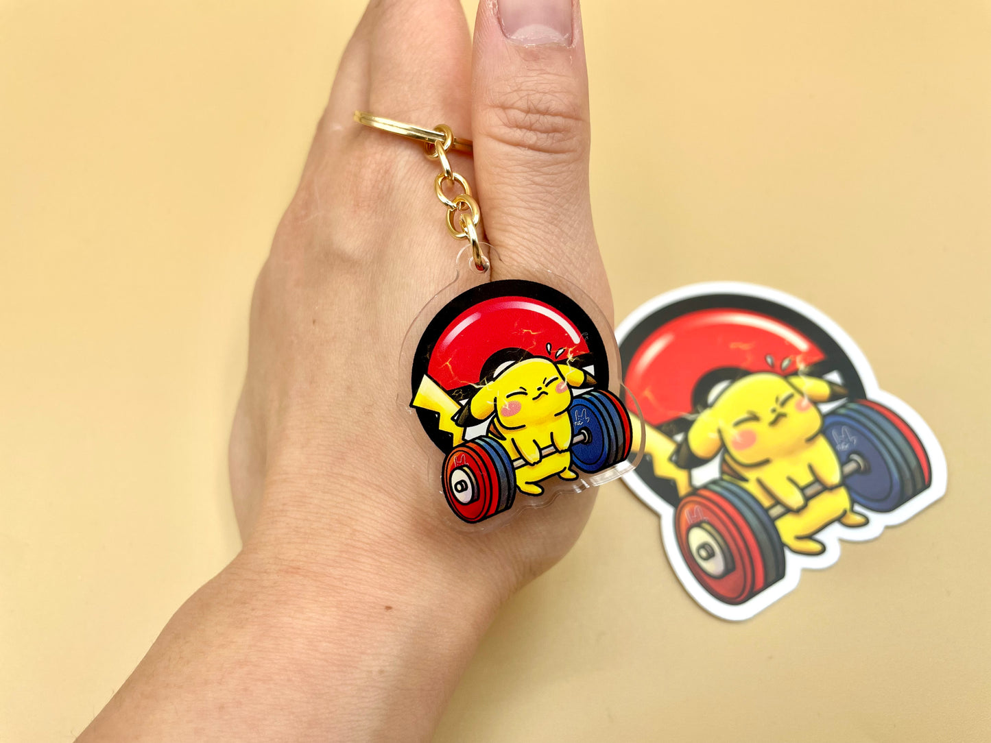 Electric Gym Vinyl Stickers & Keychains