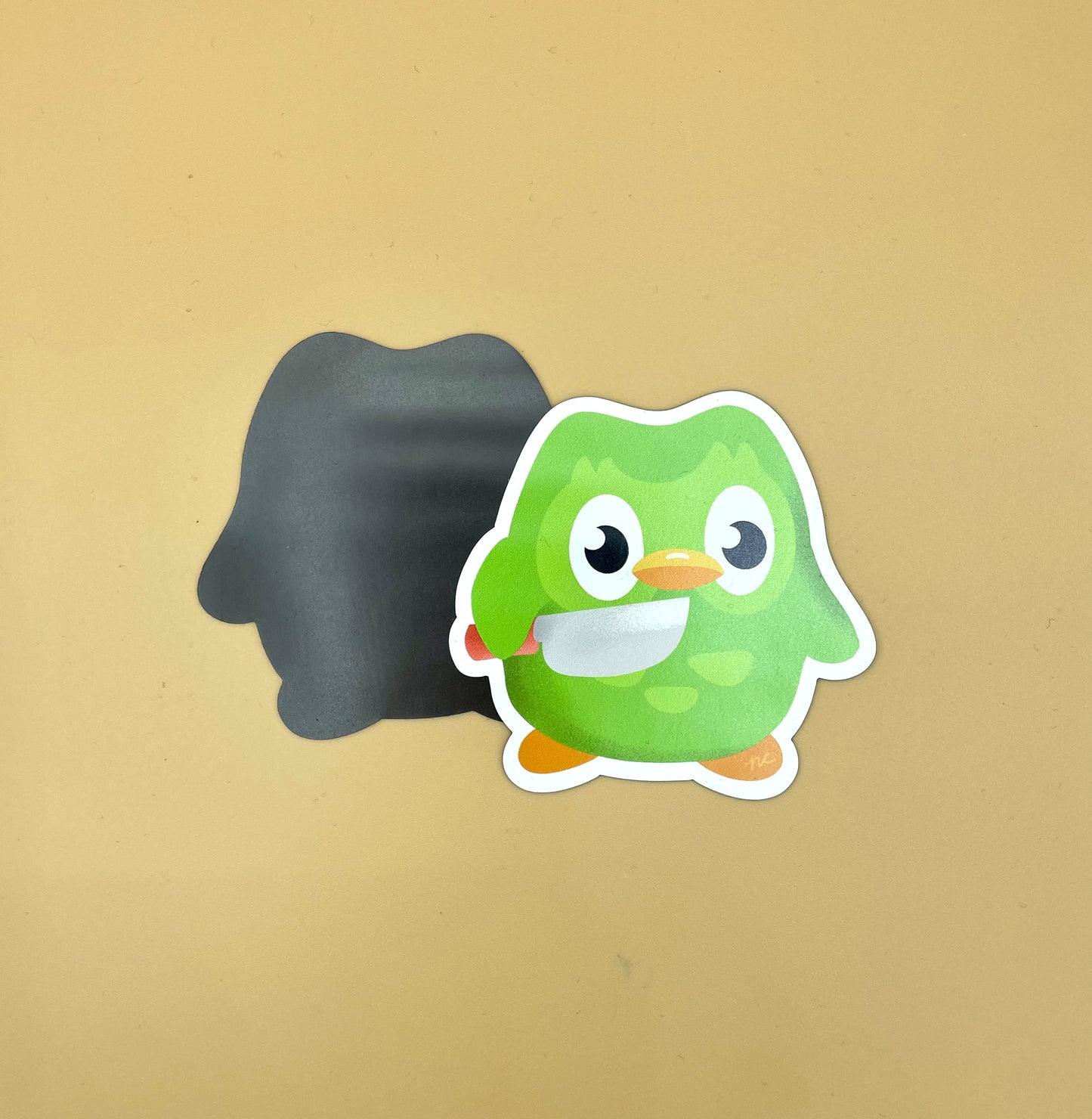 Stabby Owl Sticker/Keychain/Enamel Pin/Magnet