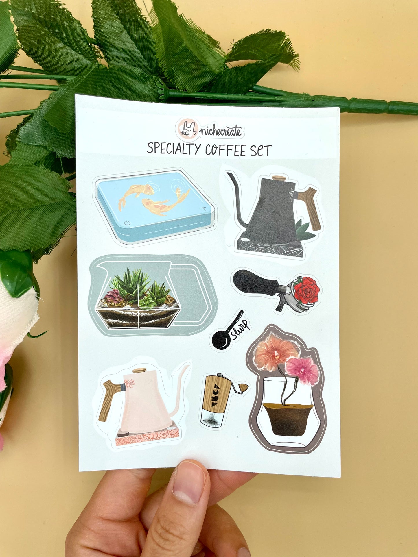 Specialty Coffee Vinyl Sticker Sheet