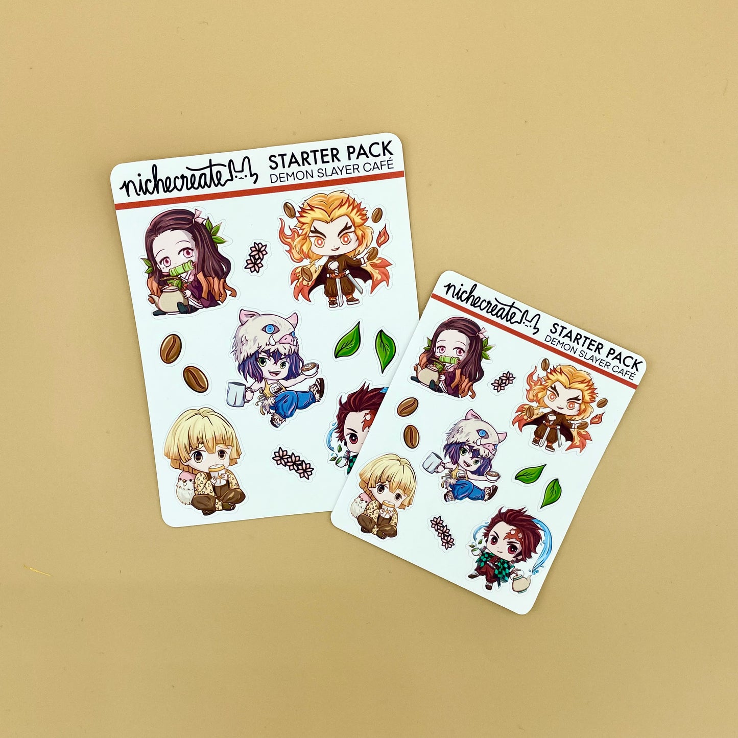 Demon Café Planner Sticker Sheet (Inspired Art)