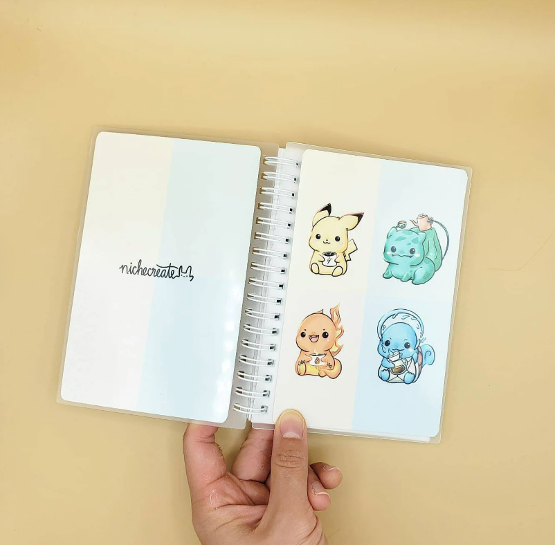 Reusable Sticker Books | 4x6 Sticker Book, 50 sheets, 100 pages