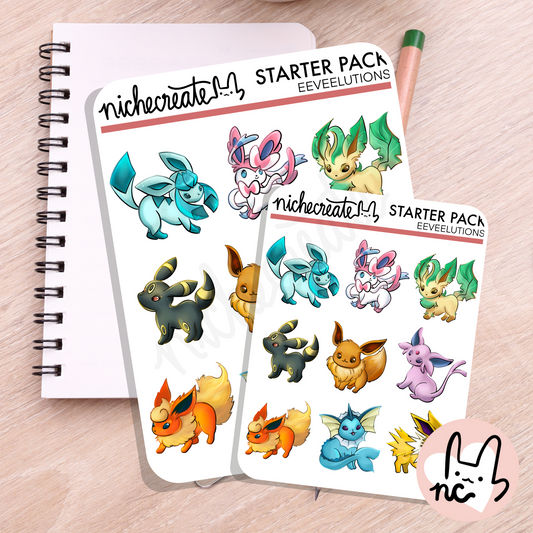 Evolutions Planner Sticker Sheet (Inspired Art)