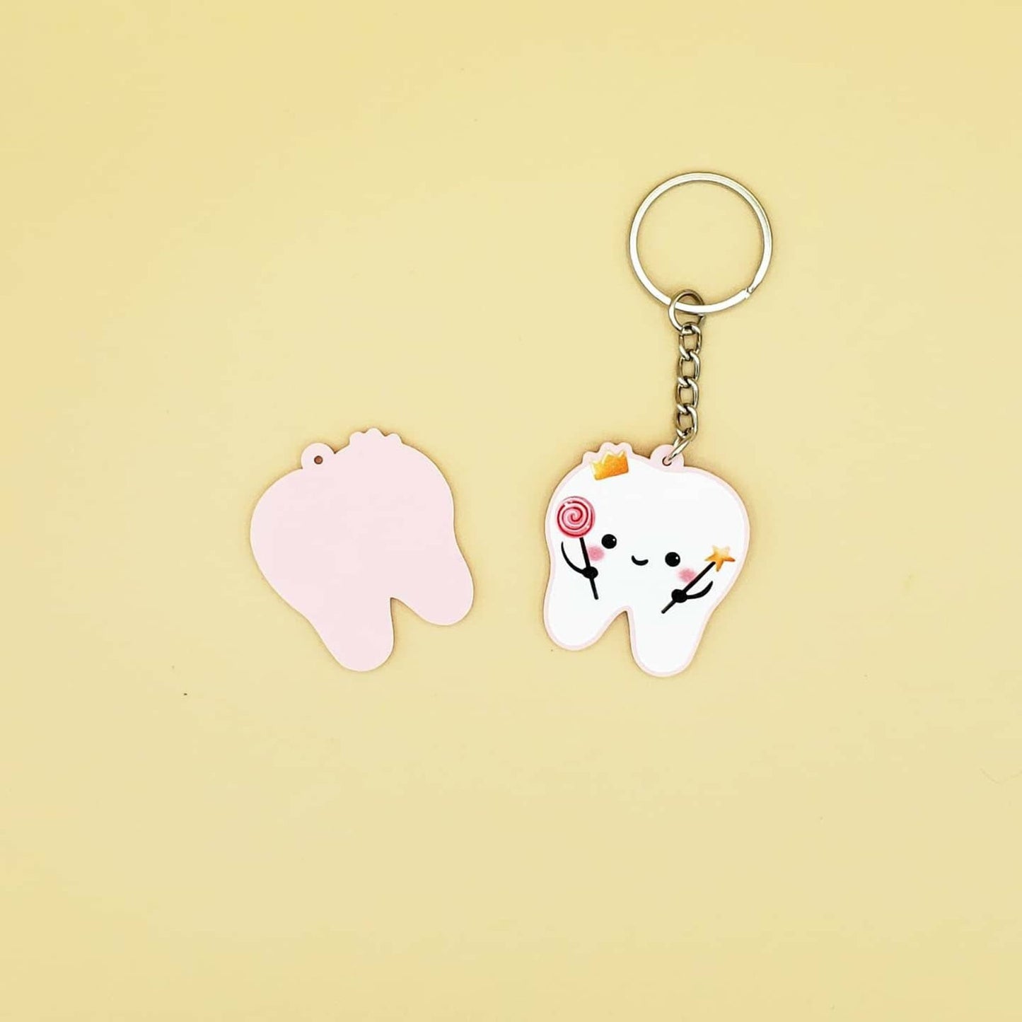 Tooth Fairy Pink Keychain