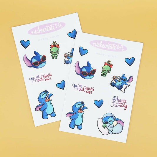 Moody Alien Vinyl Sticker Sheet