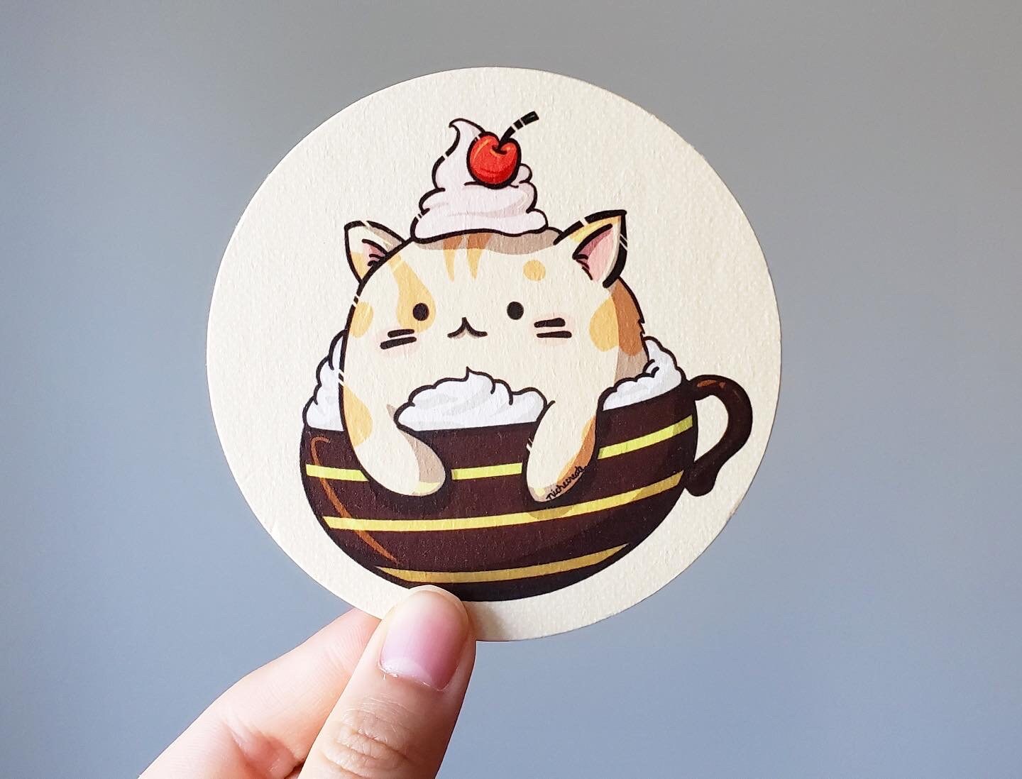 Cattuccino + Mochaccino Coasters