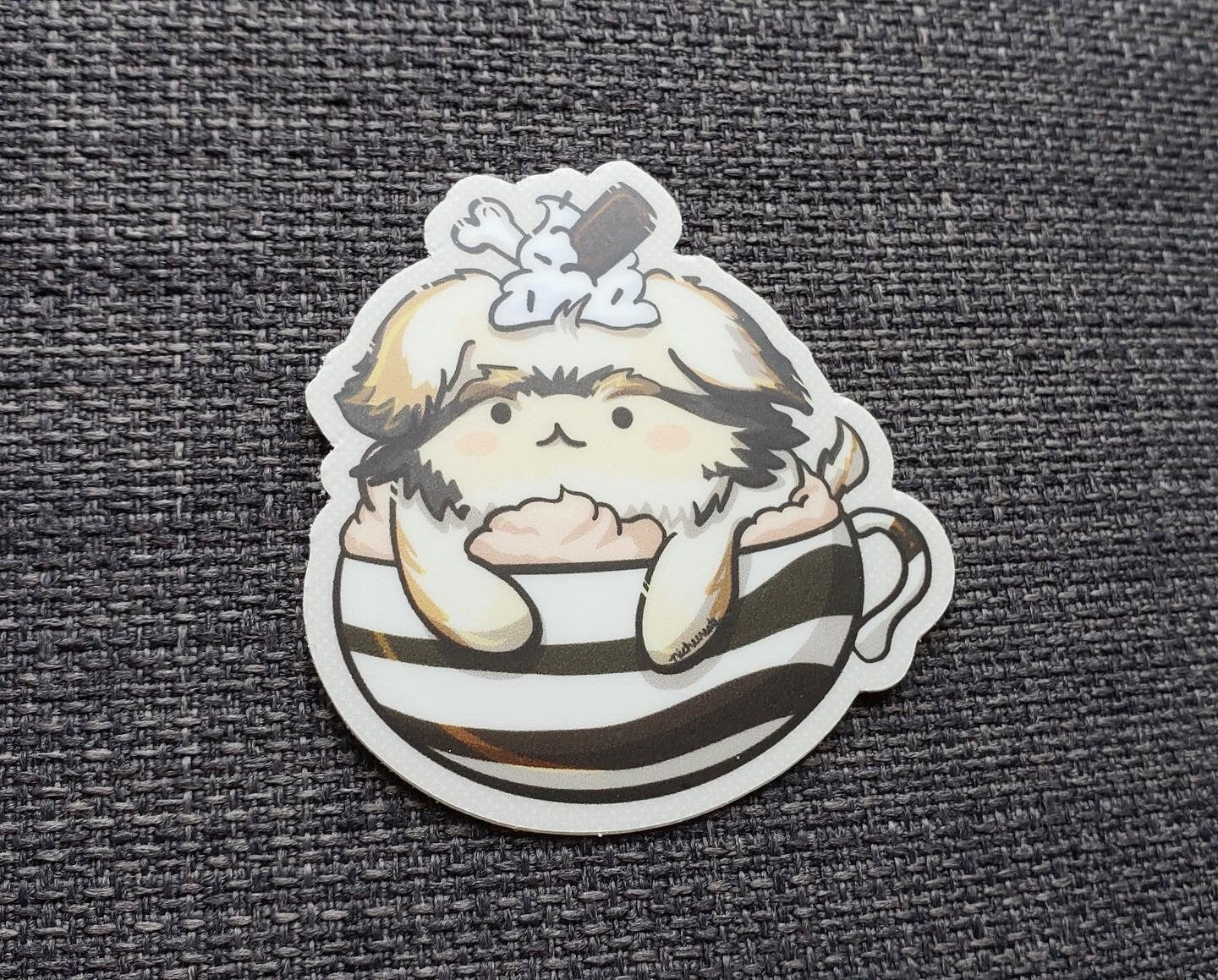Cattuccino + Mochaccino Mini Vinyl Stickers
