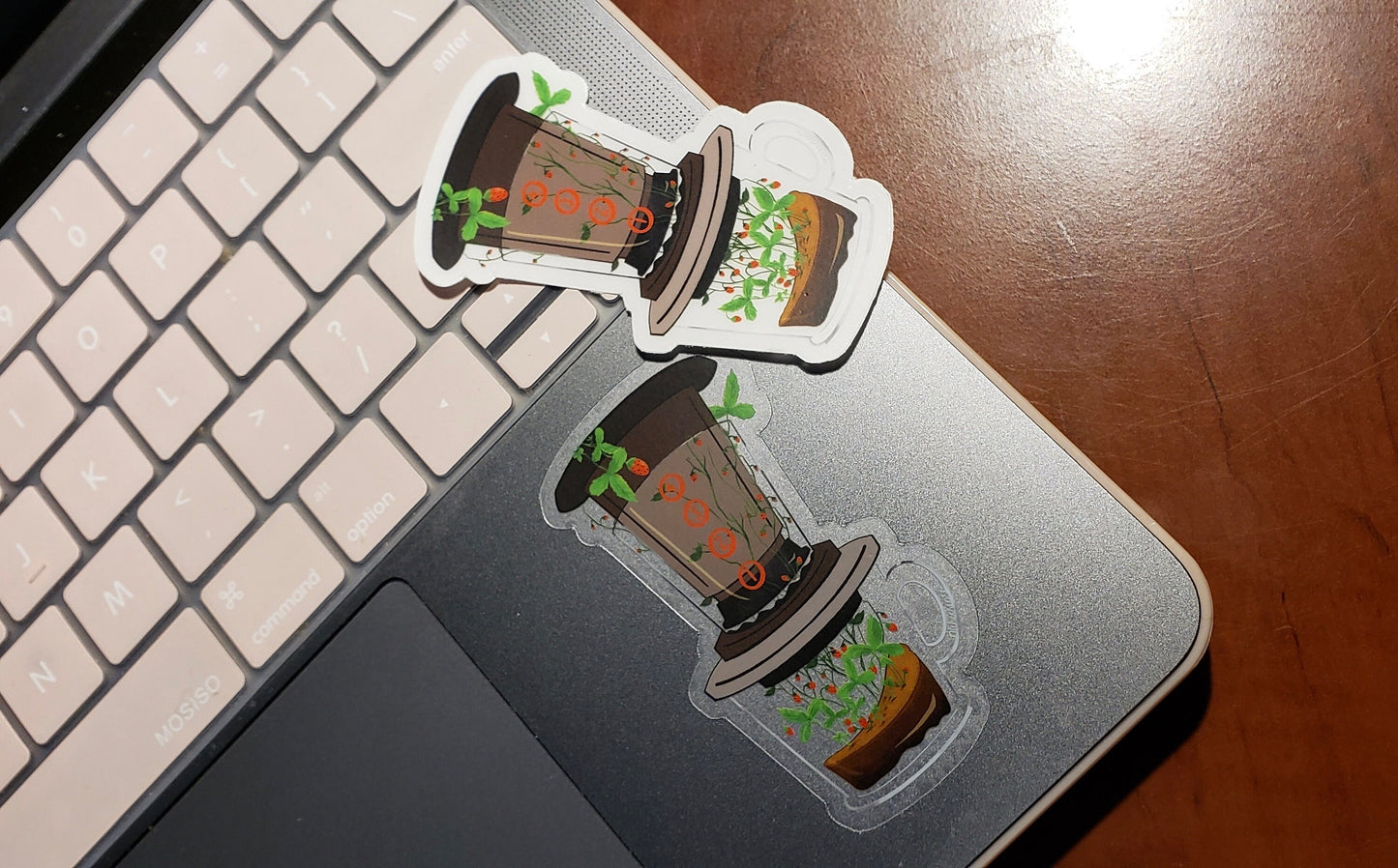 Aeropress Coffee Vinyl Sticker (Transparent)