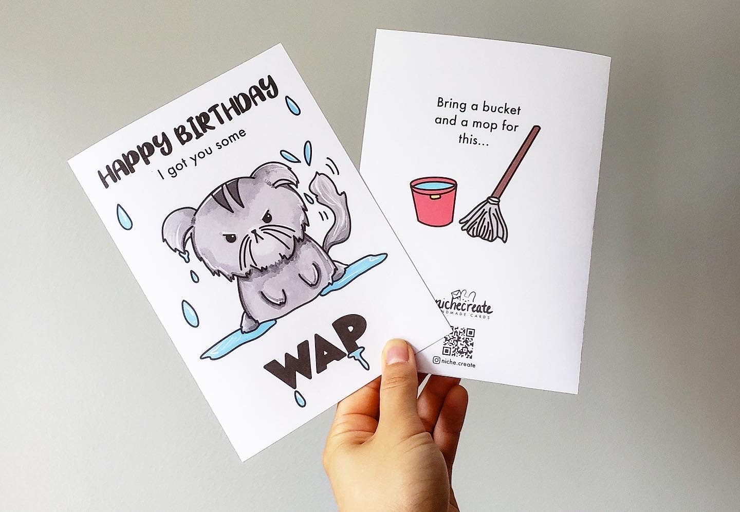 WAP Cat Card | Birthday/Valentine's Day