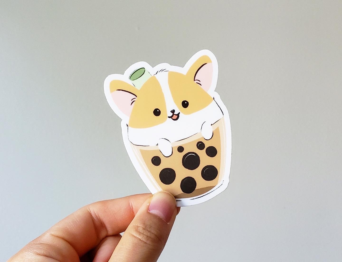 BBT Cupcake Corgi Vinyl Stickers