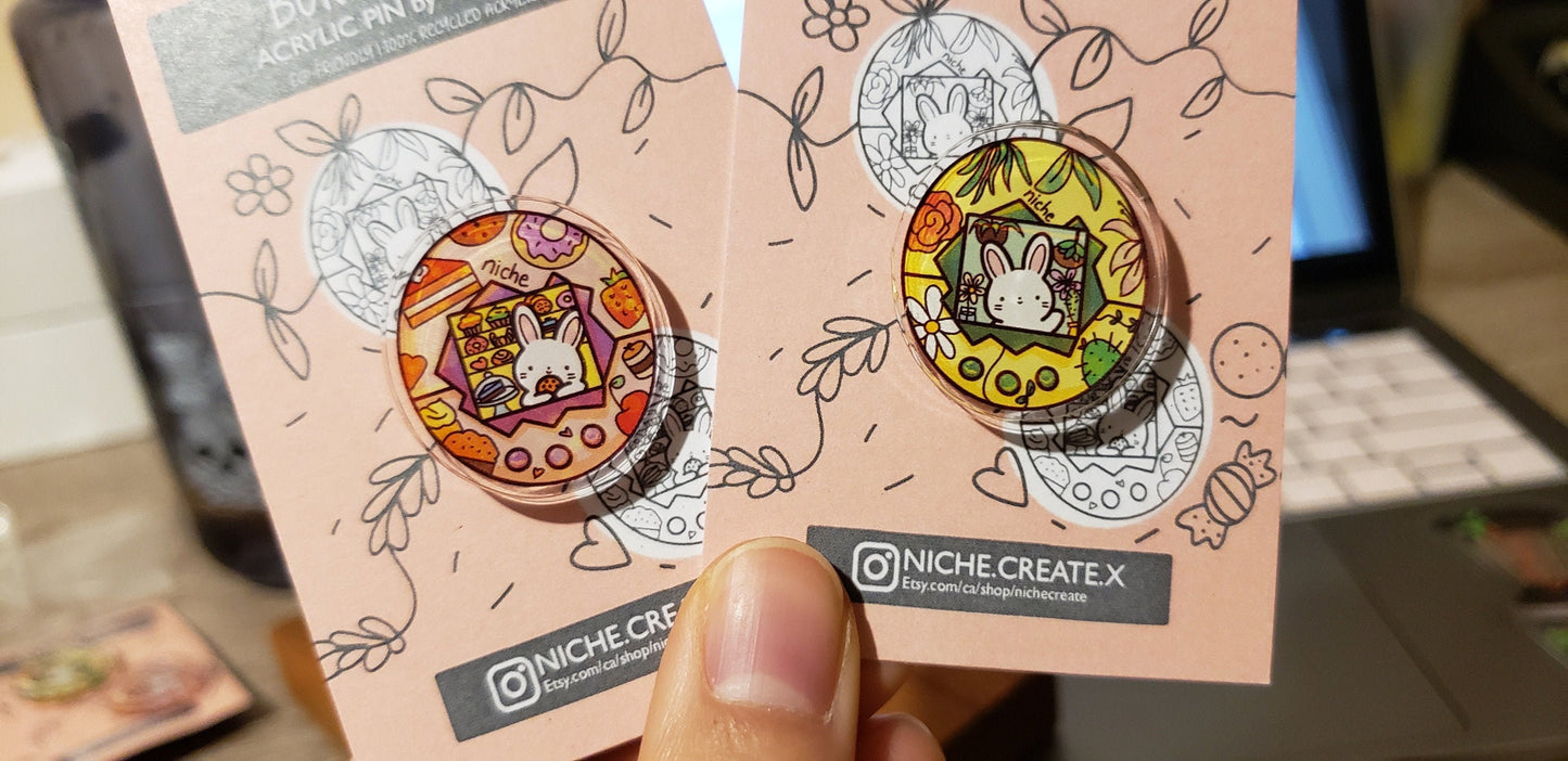 Bunny Shop Tamagotchi Acrylic Pins