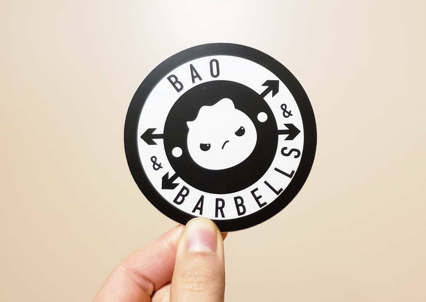 Bao Barbells + Kimchi Kilos Vinyl Stickers