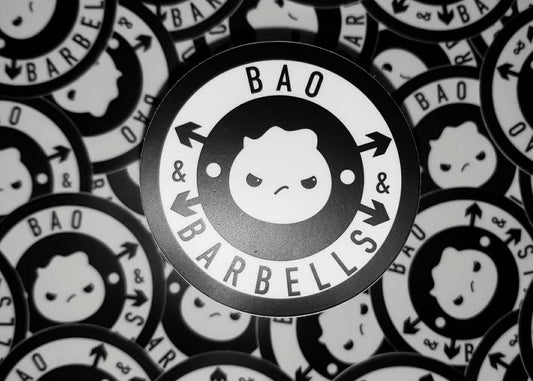 Bao Barbells + Kimchi Kilos Vinyl Stickers