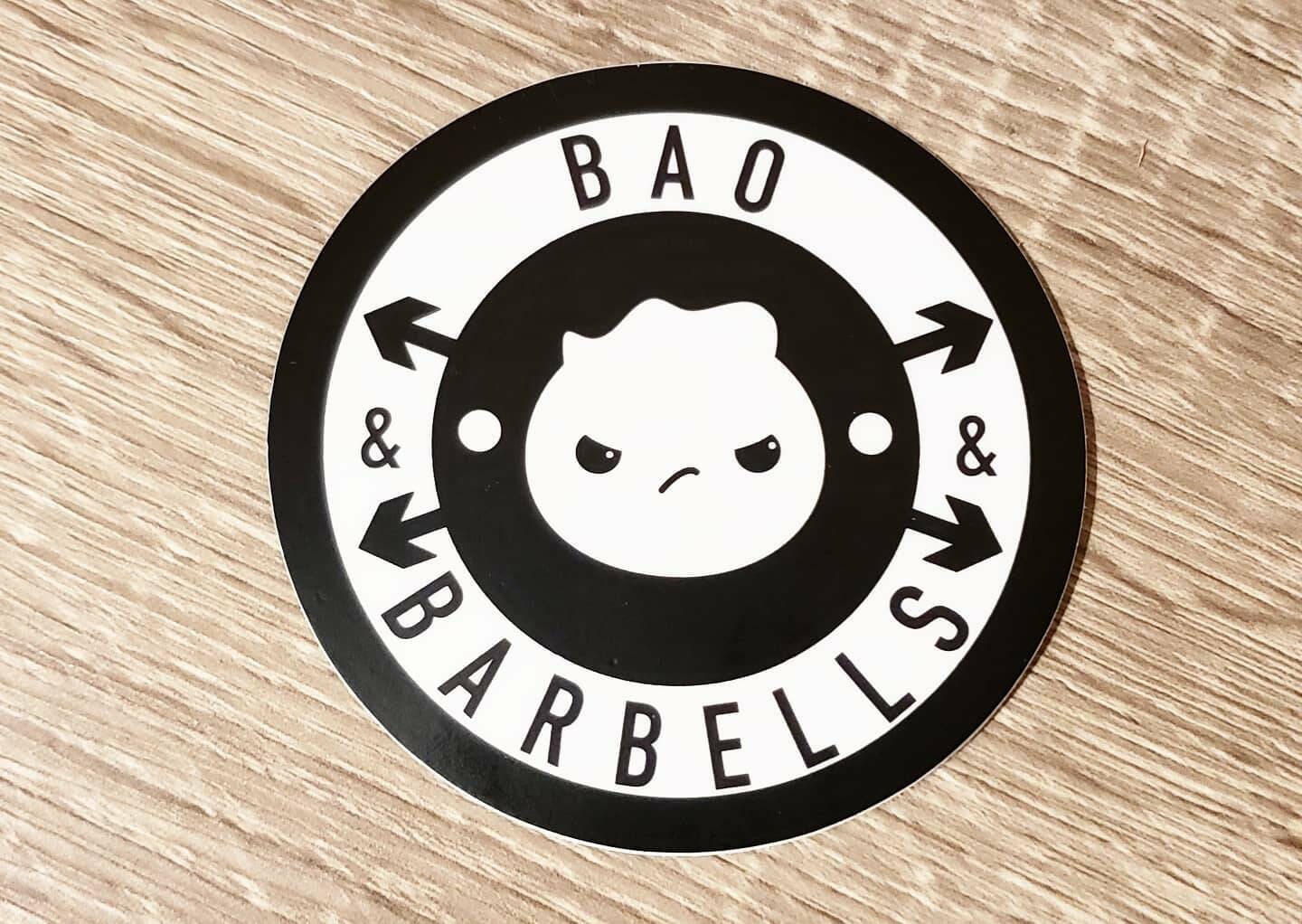 Bao Barbells + Kimchi Kilos Vinyl Stickers