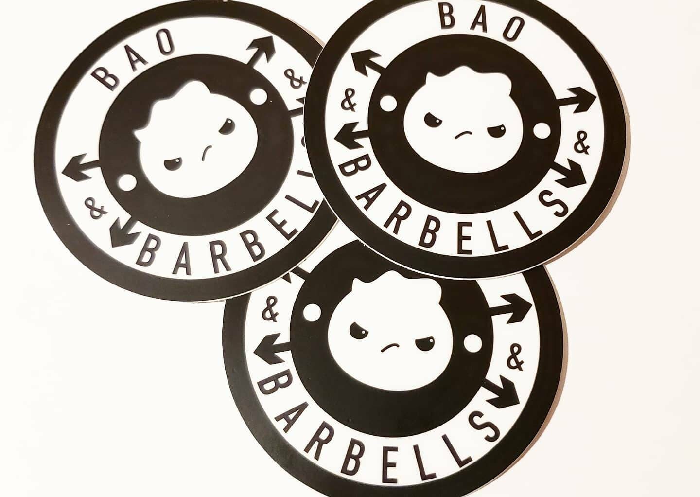 Bao Barbells + Kimchi Kilos Vinyl Stickers