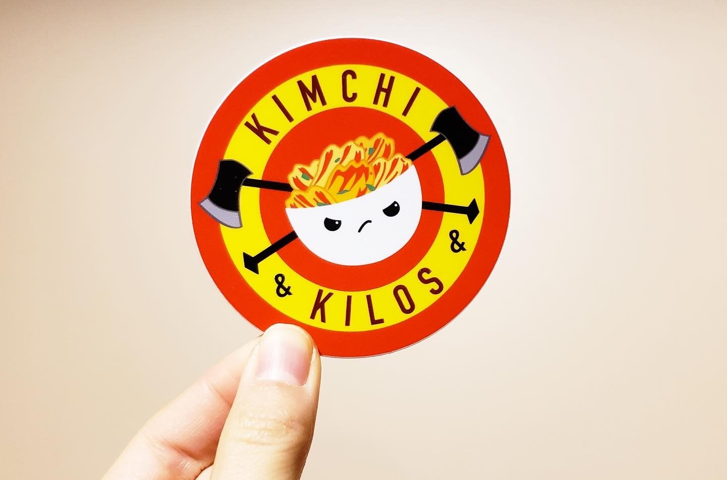 Bao Barbells + Kimchi Kilos Vinyl Stickers