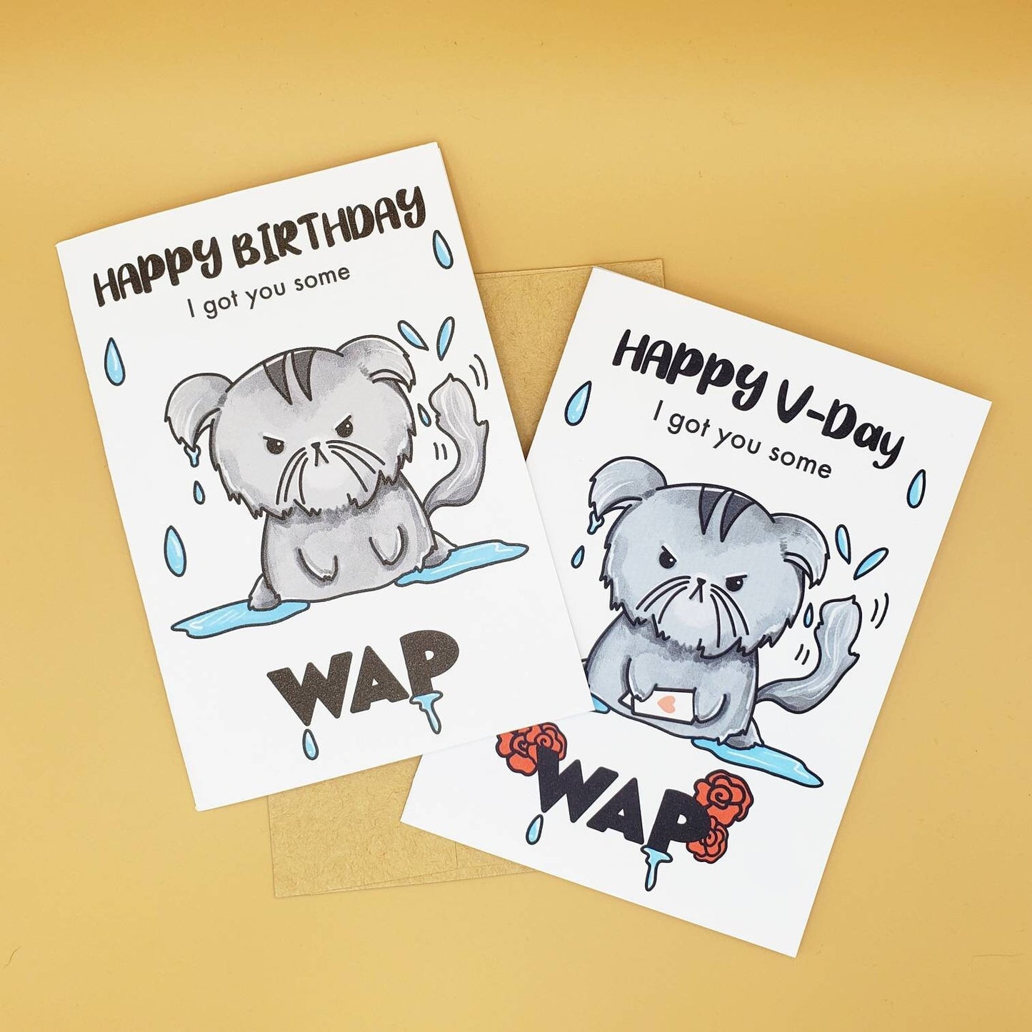 WAP Cat Card | Birthday/Valentine's Day