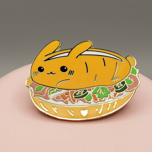 Bun-Mi Gold Hard Enamel Pin
