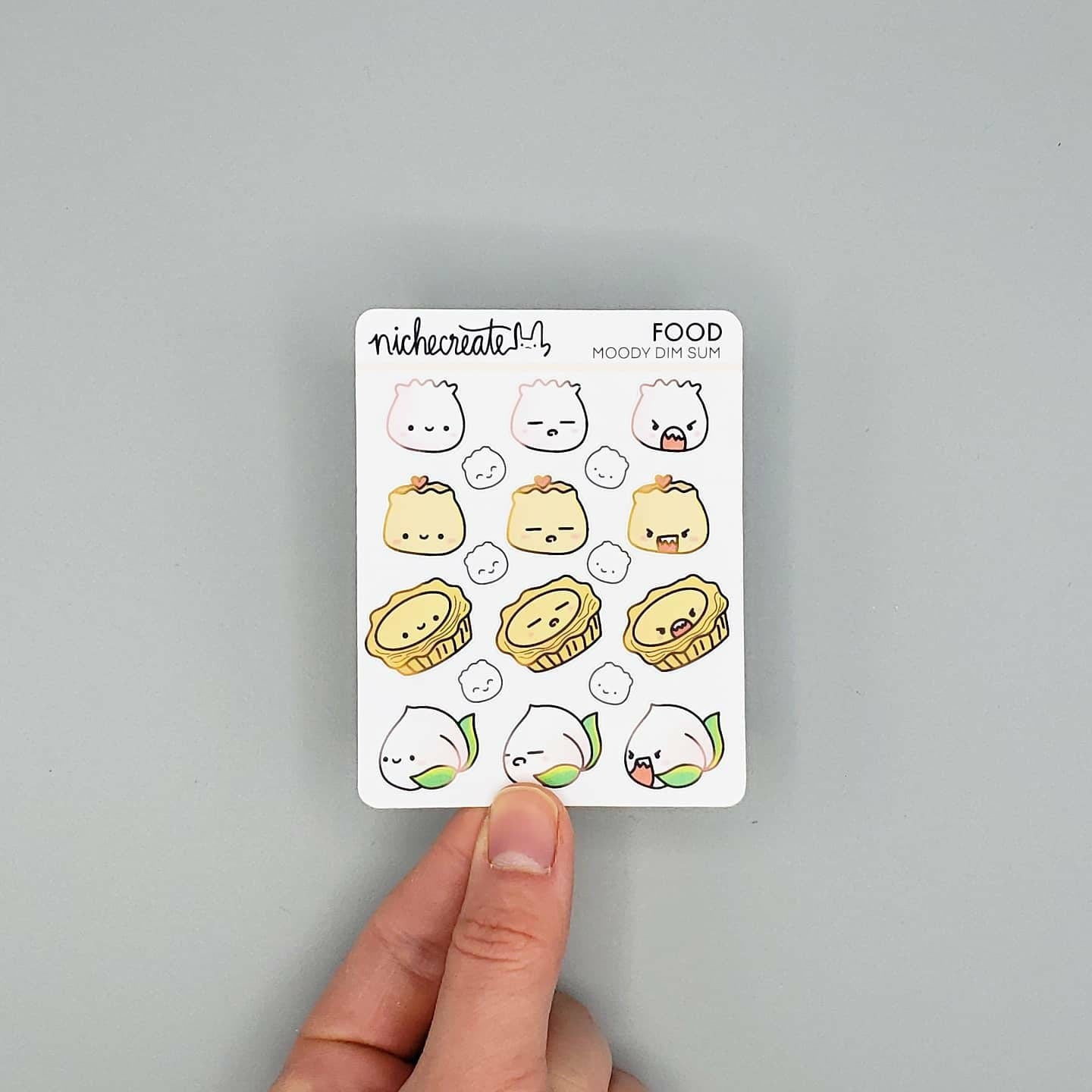 Moody Dim Sum Planner Sticker Sheet