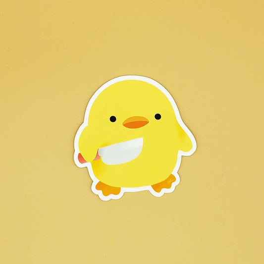 Stabby Duck Vinyl Stickers/Magnets
