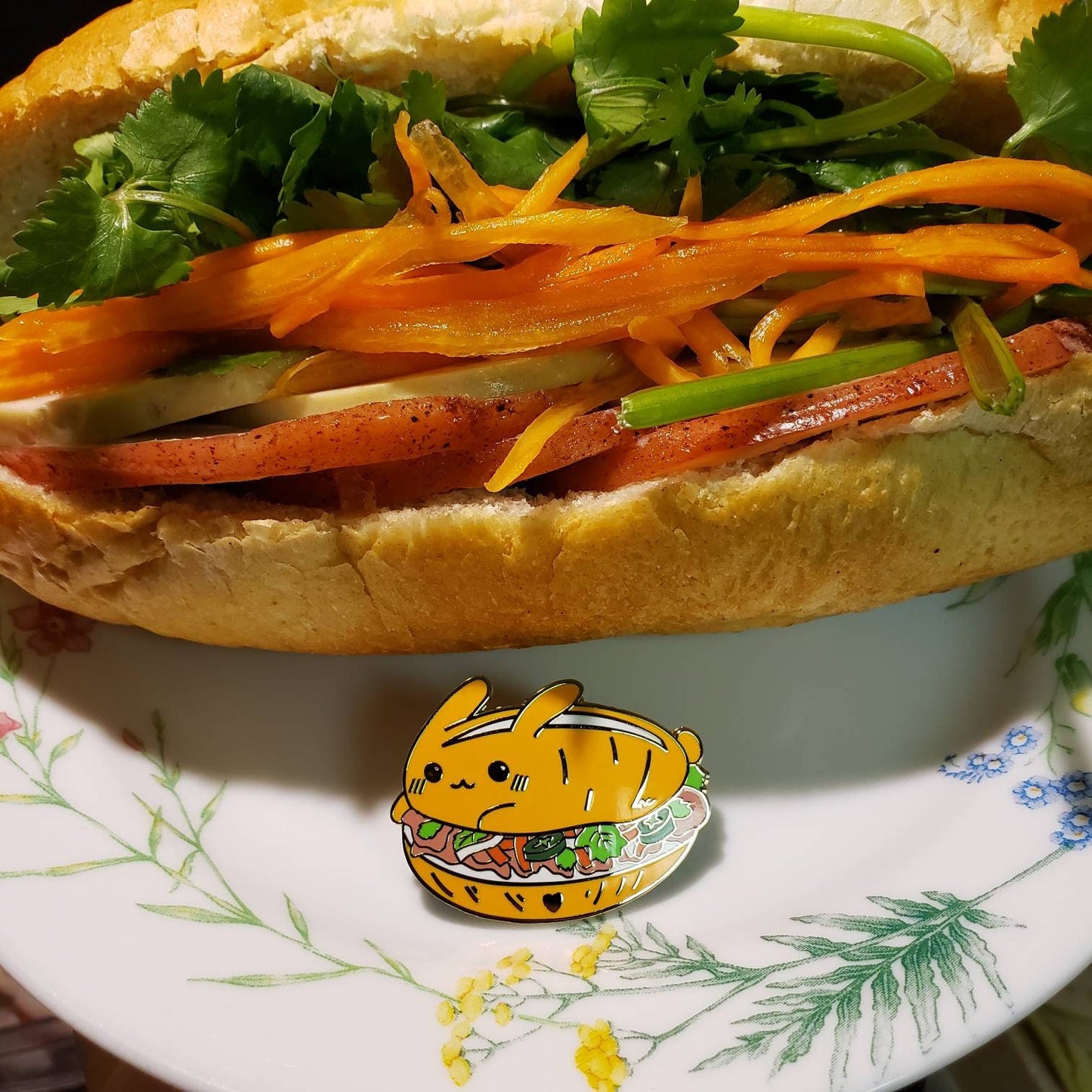 Bun-Mi Gold Hard Enamel Pin