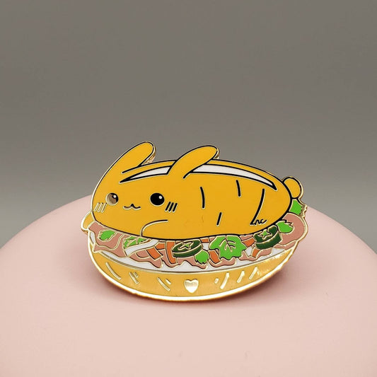 Bun-Mi Gold Hard Enamel Pin